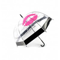 Hot sale fashion design popular poe clear dome transparent umbrella