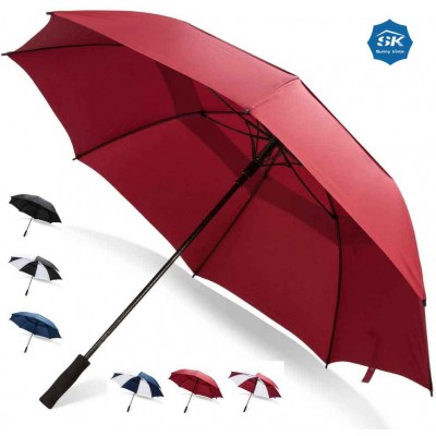 Large 58/62/68 Inch Automatic Double Canopy Vented Umbrella Windproof Waterproof for Men and Women