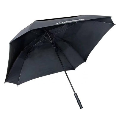 Automatic open 68-inch oversize windproof fiberglass large golf umbrella