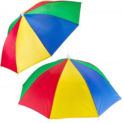 Free hand Advertising logo printing Head hat shape umbrella