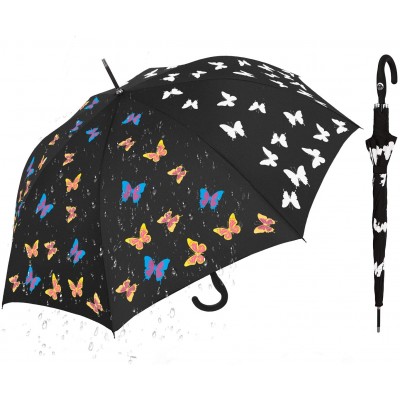 auto open 23inch x 8 panels change color wet magic flower umbrella ovida