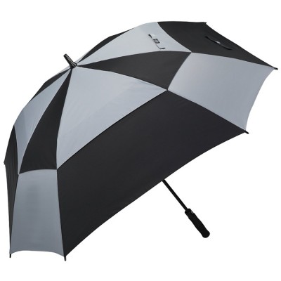 Promotional Cheap Auto Open Double Layer Waterproof Straight Custom Golf Umbrella