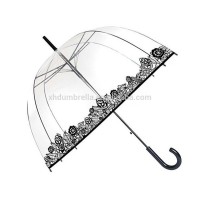 new dome style of transparent umbrella with poe umbrellas