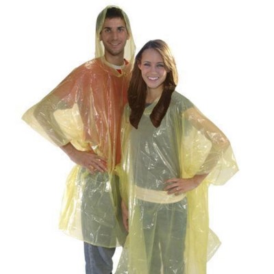 wholesale custom printing polyester adults disposable rain poncho raincoat