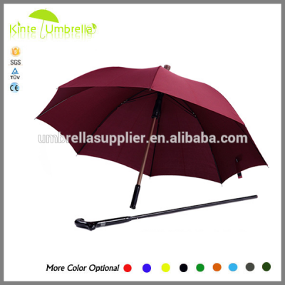 Self-defense crutch umbrellas old man's unbreakable umbrellas walking stick cane golf umbrella