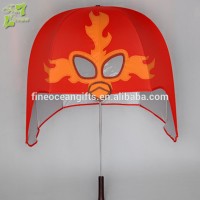 2018 Chinese Style Hot Selling Most Popular Helmet Umbrella With Cartoon Design