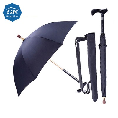 Customized advertising automatic walking stick umbrella