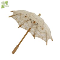 Belgium summer fancy cheap mini white Personalized Favor Bridal Decorative Lace Wedding Umbrella