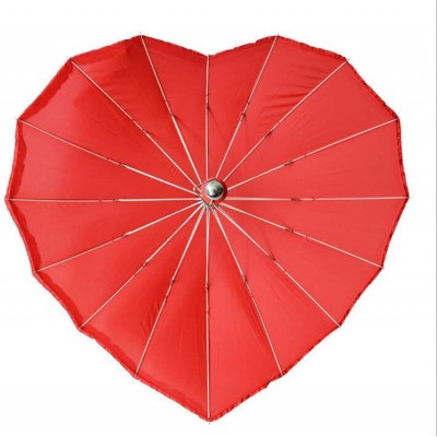 Light weight custom shape umbrella wedding heart shaped umbrella