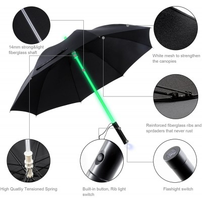 Fashionable 7 color flashing light saber umbrella light LED umbrella