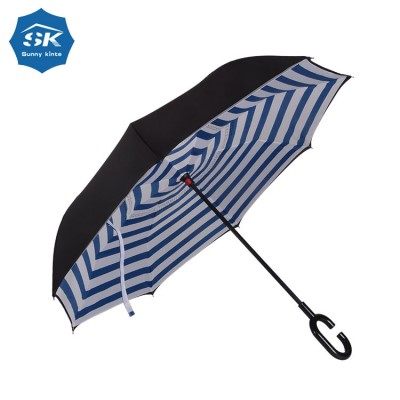 Portable car umbrella hands free reverse umbrella upside down umbrella