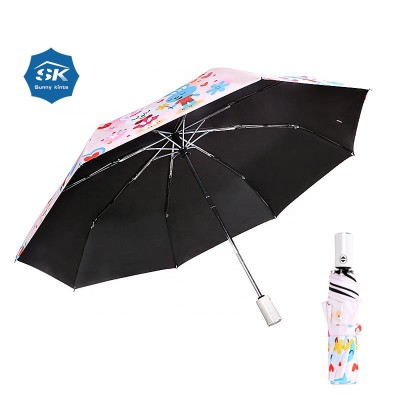 auto open close folding uv rain umbrella printed folding umbrella uv printed folding umbrella